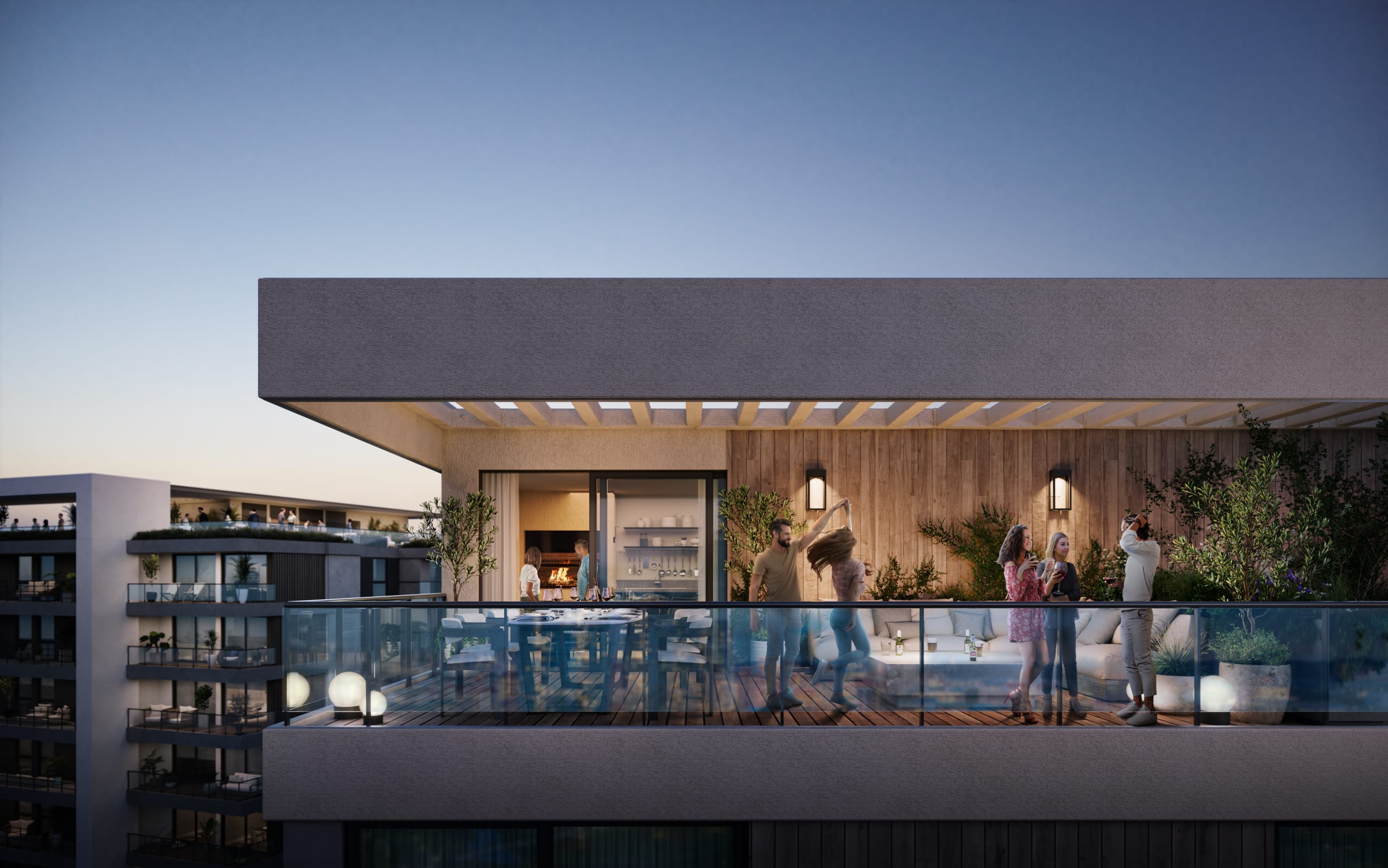 Vue sur la salle de sport moderne du projet immobilier Marena à Luque, dans la région d’Asunción, au Paraguay. Cet espace commun équipé d’appareils de cardio et de musculation complète les prestations proposées aux résidents et renforce l’attractivité du programme pour un investissement immobilier.