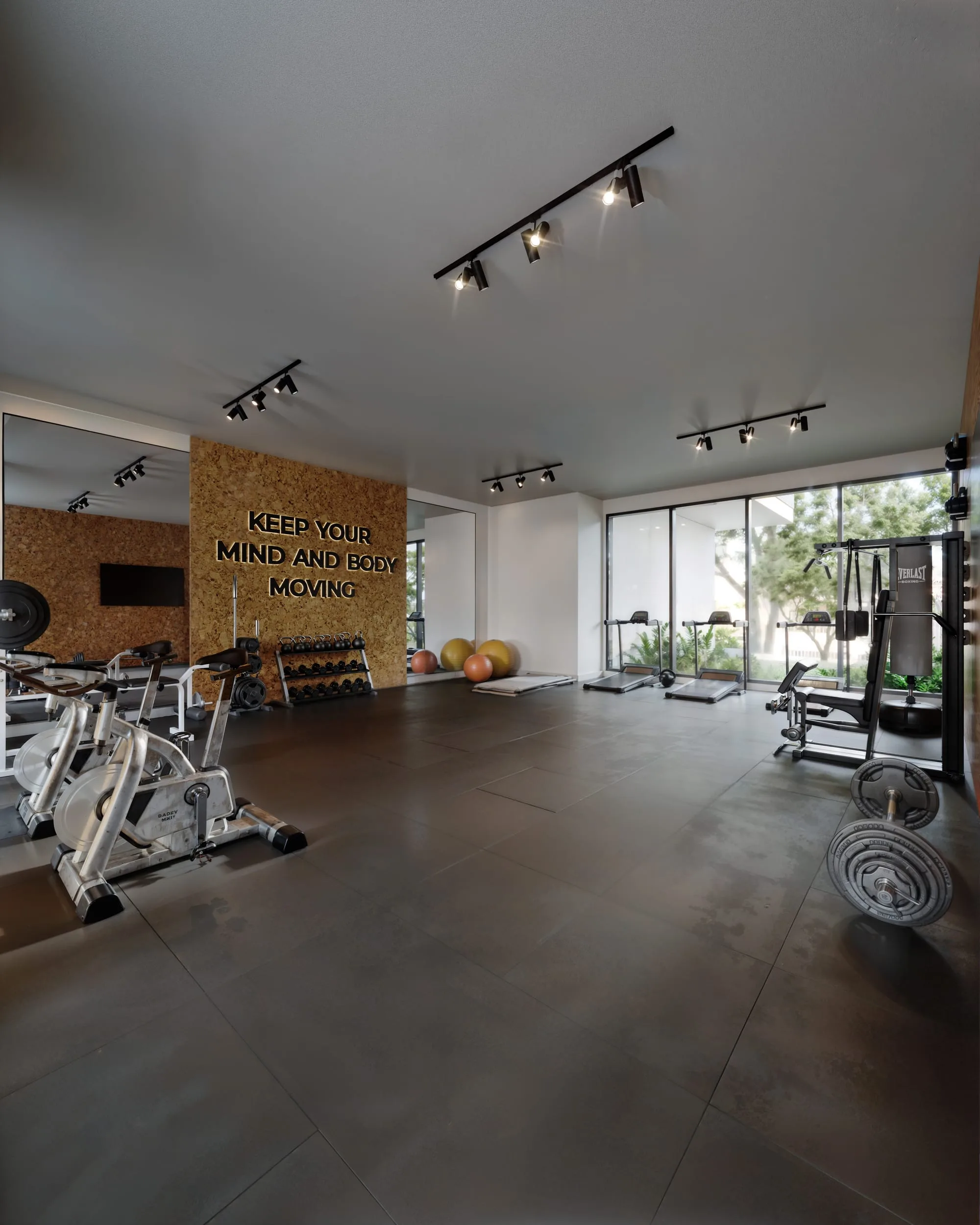 Salle de sport de la résidence Ventura Ykua Sati, à Asunción, Paraguay.