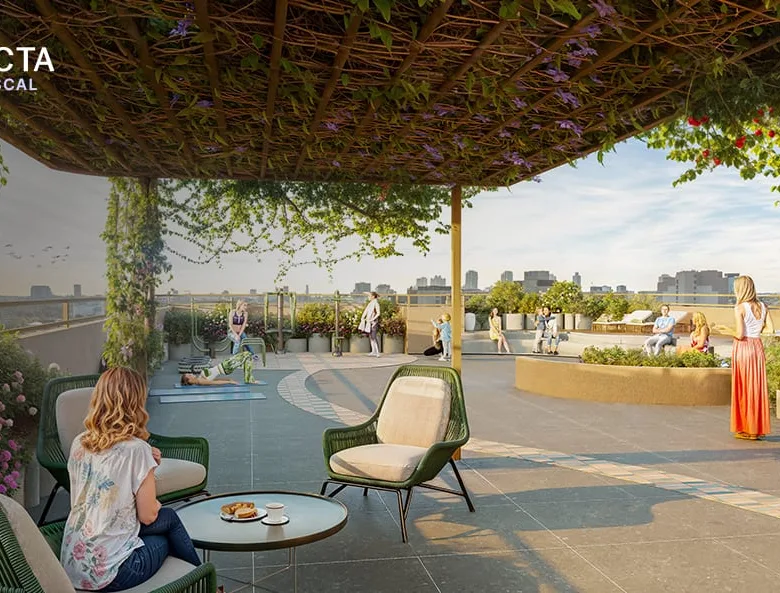 Rendu d’Invicta Mariscal à Asunción, Paraguay : sky garden.
