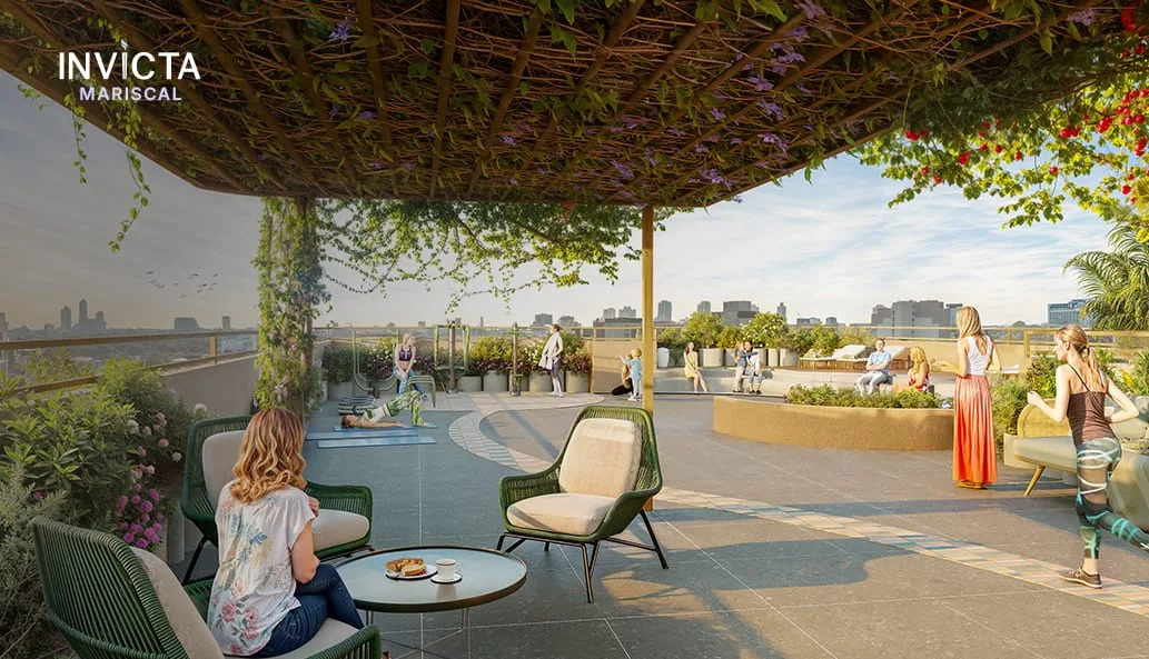 Rendu d’Invicta Mariscal à Asunción, Paraguay : sky garden.