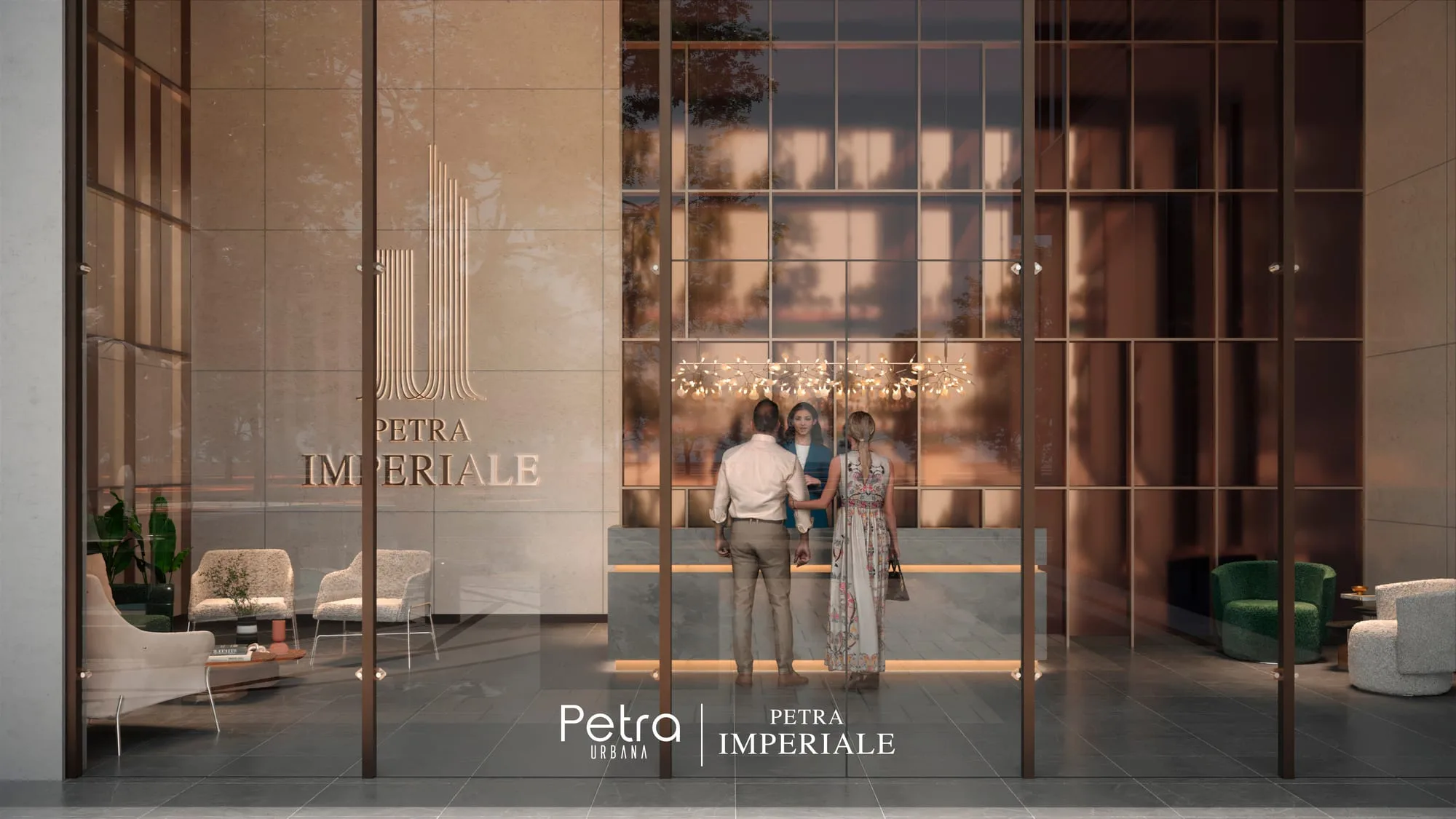 Rendu de Petra Imperiale à Asunción, Paraguay : lobby.
