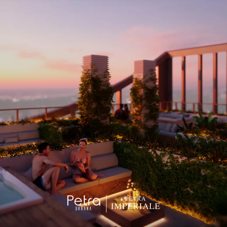Rendu de Petra Imperiale à Asunción, Paraguay : sky lounge.