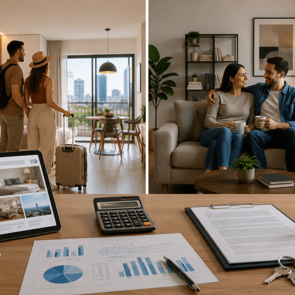 Analyse du rendement locatif au Paraguay par Aura Capital Comparaison entre location courte durée et location longue durée pour un appartement au Paraguay